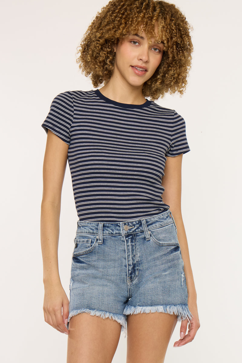 Elsie High Rise Mom Shorts