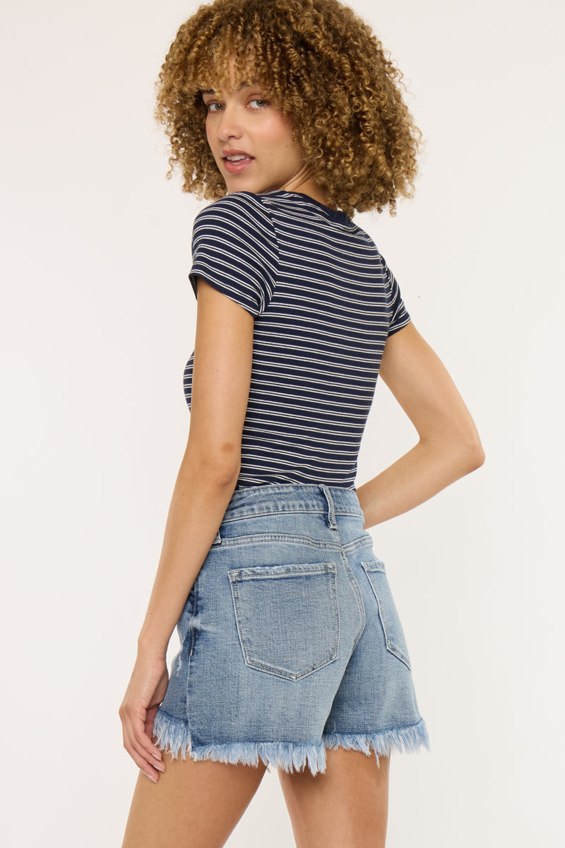 Elsie High Rise Mom Shorts