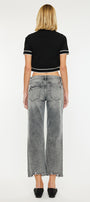Chai Mid Rise Cropped Straight Jeans - Official Kancan USA