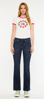 Illya Mid Rise Bootcut Jeans (Petite) - Official Kancan USA