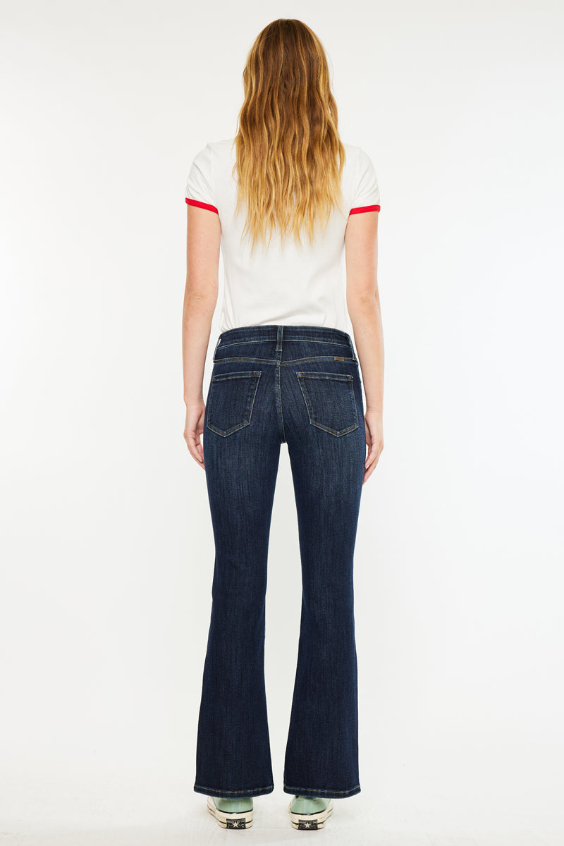 Illya Mid Rise Bootcut Jeans (Petite) - Official Kancan USA