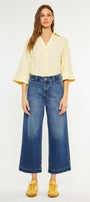 Tara Mid Rise Trouser Wide Leg Jean (Petite) - Official Kancan USA