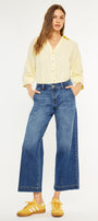 Tara Mid Rise Trouser Wide Leg Jean (Petite) - Official Kancan USA
