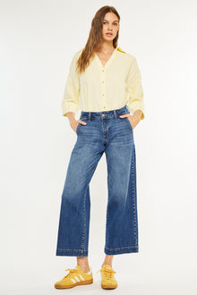  Tara Mid Rise Trouser Wide Leg Jean (Petite) - Official Kancan USA