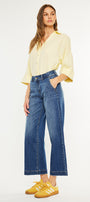 Tara Mid Rise Trouser Wide Leg Jean (Petite) - Official Kancan USA