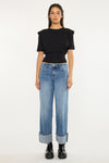 Lisa Mid Rise Wide Leg Jeans - Official Kancan USA