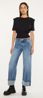 Lisa Mid Rise Wide Leg Jeans - Official Kancan USA