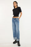 Lisa Mid Rise Wide Leg Jeans - Official Kancan USA