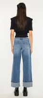 Lisa Mid Rise Wide Leg Jeans - Official Kancan USA