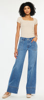 Yuri Mid Rise Wide Leg Jean - Official Kancan USA
