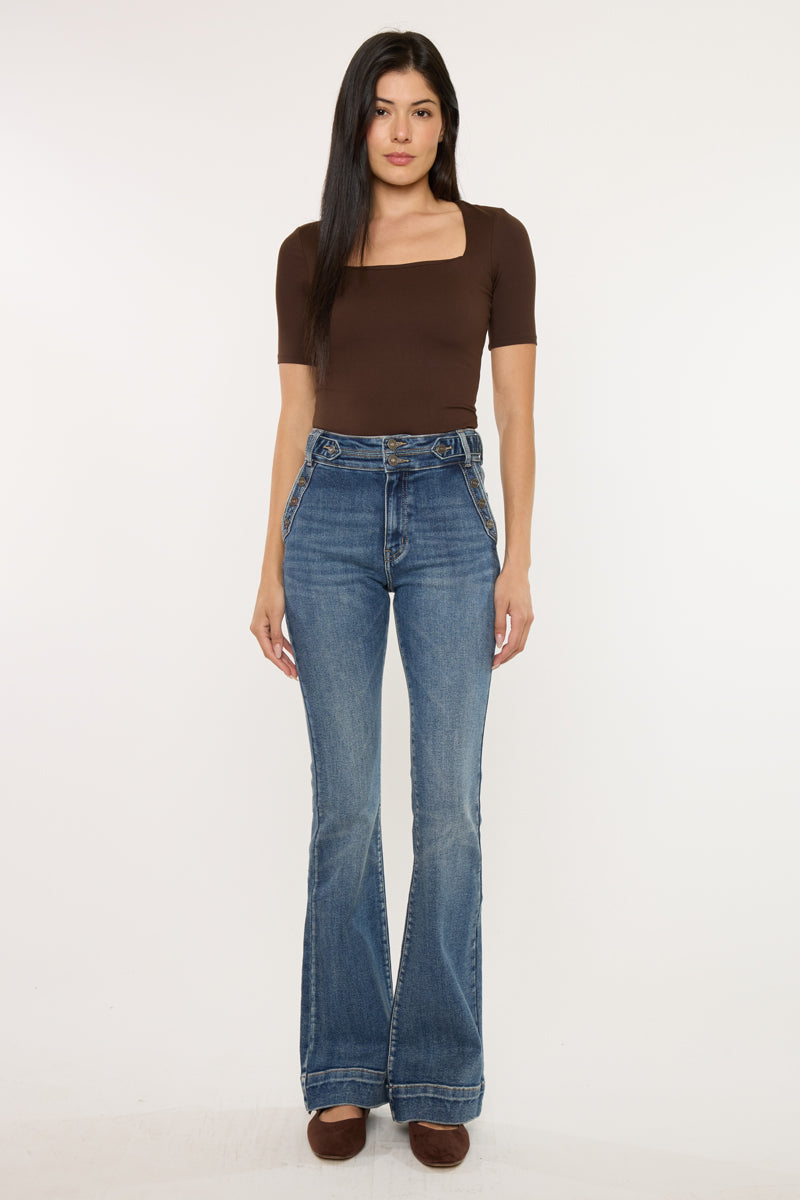 Kiery High Rise Flare Jeans