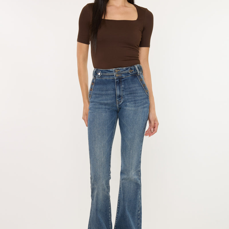 Kiery High Rise Flare Jeans
