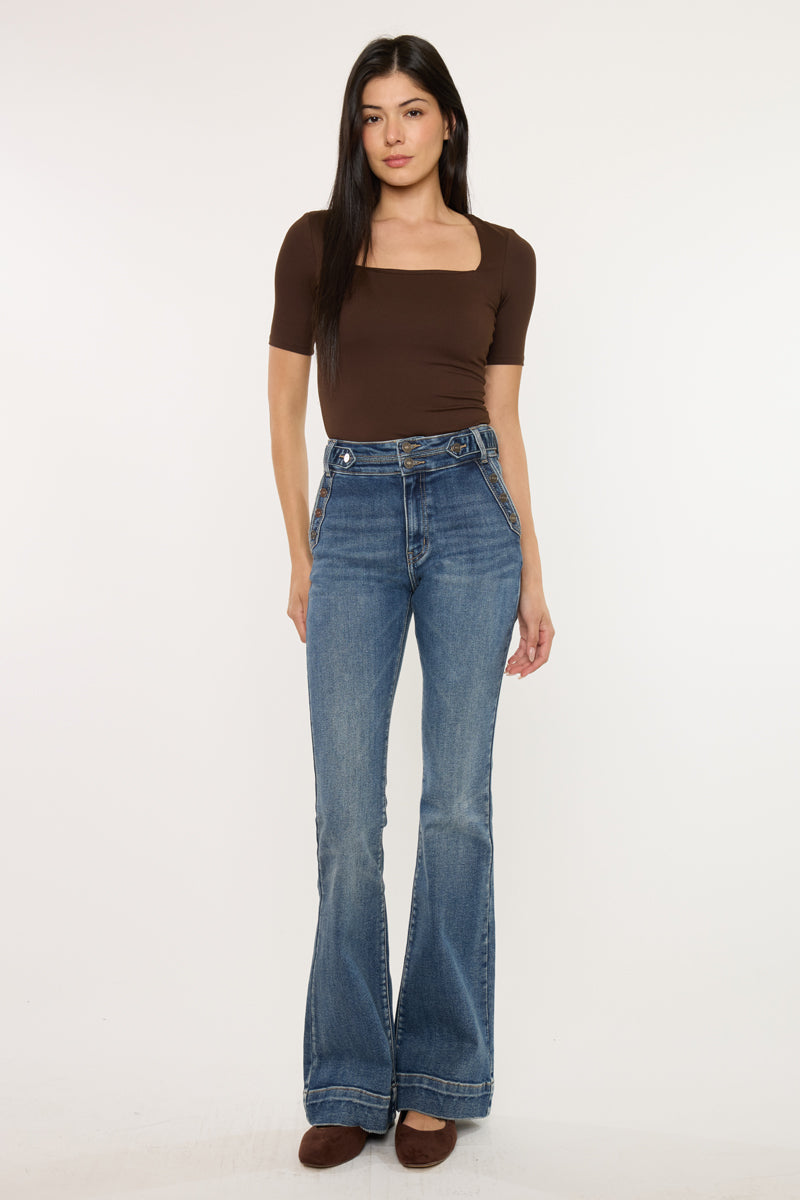 Kiery High Rise Flare Jeans
