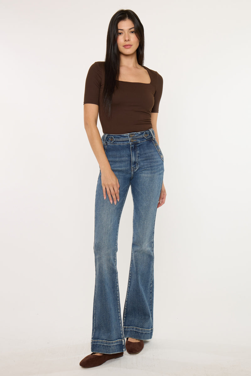 Kiery High Rise Flare Jeans