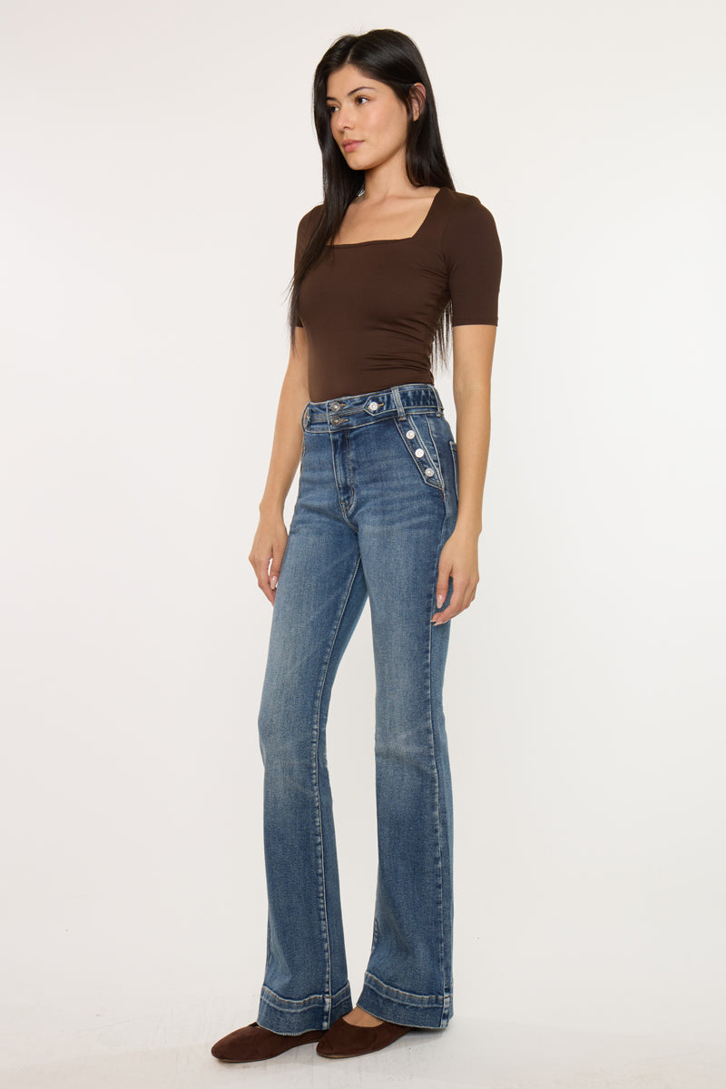 Kiery High Rise Flare Jeans