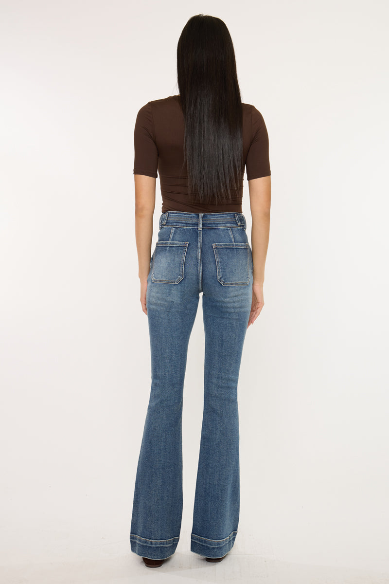 Kiery High Rise Flare Jeans