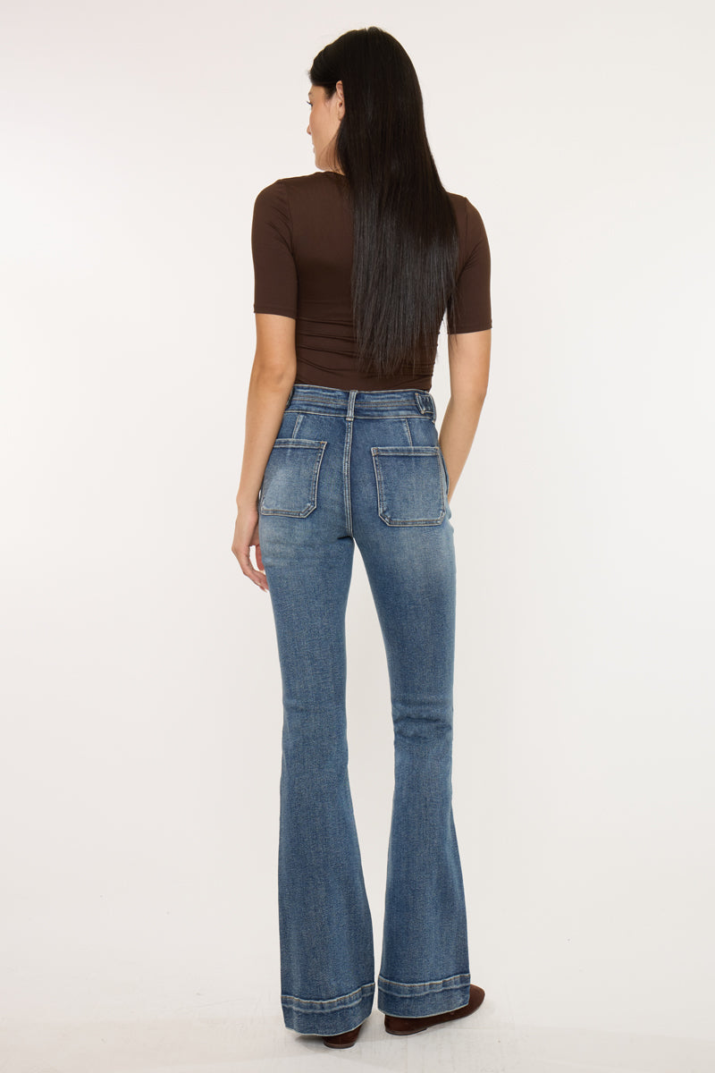 Kiery High Rise Flare Jeans