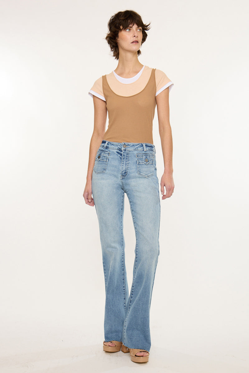 Brooke High Rise Flare - Official Kancan USA