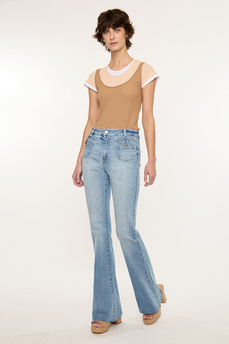Brooke High Rise Flare - Official Kancan USA