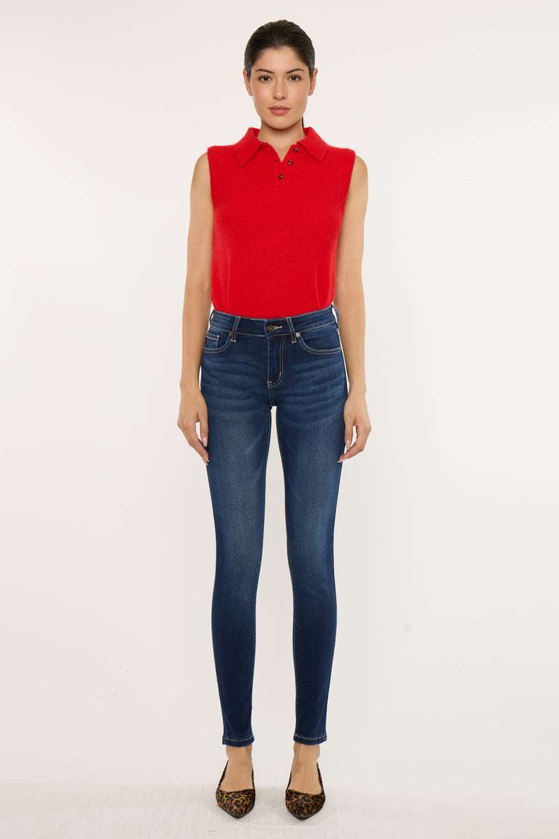 Francesca Mid Rise Super Skinny Jeans