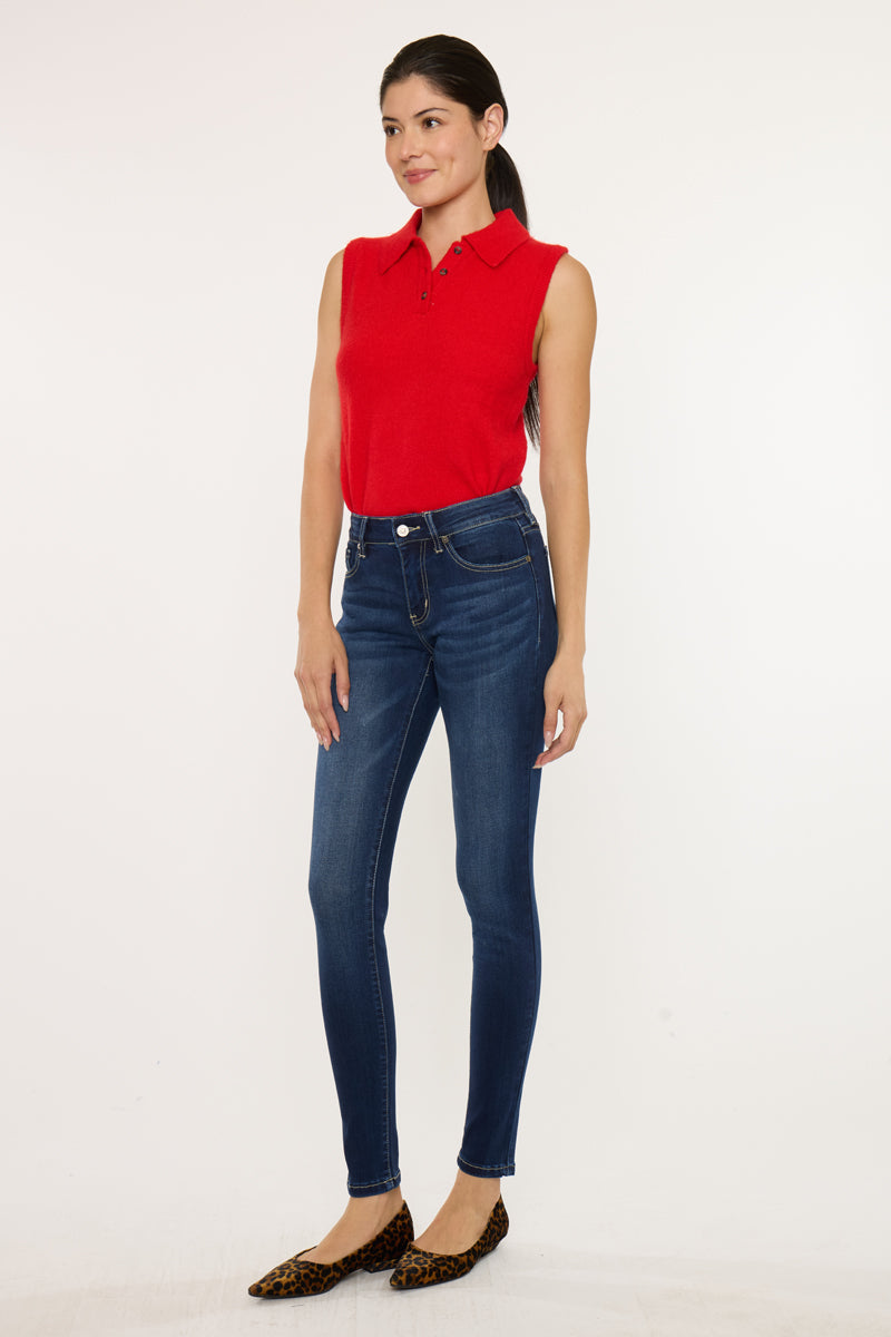 Francesca Mid Rise Super Skinny Jeans