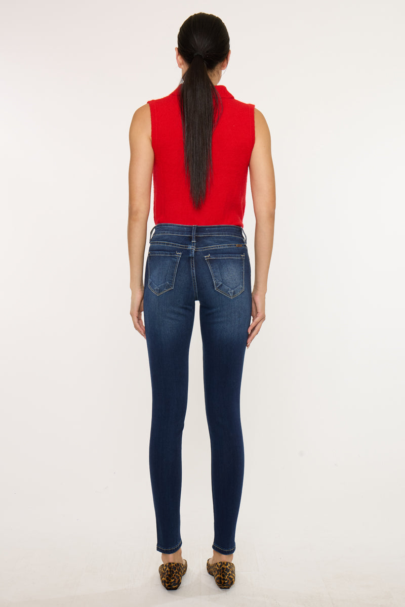 Francesca Mid Rise Super Skinny Jeans