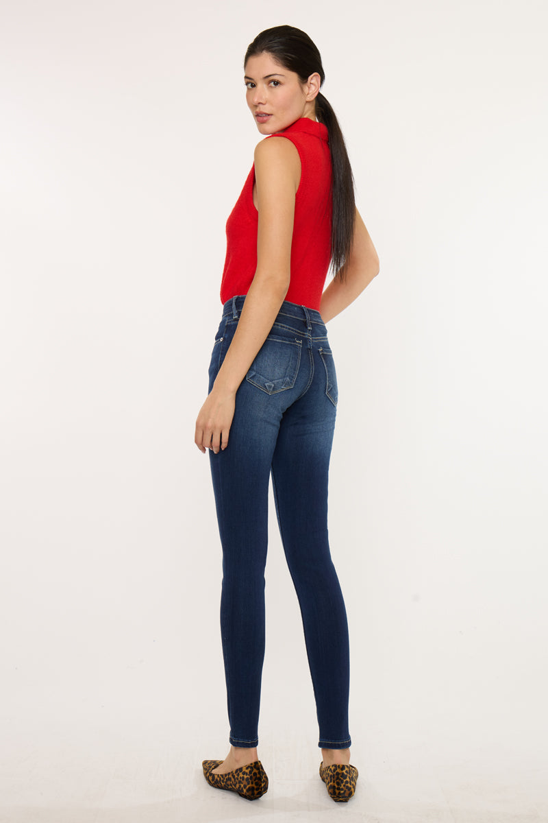 Francesca Mid Rise Super Skinny Jeans