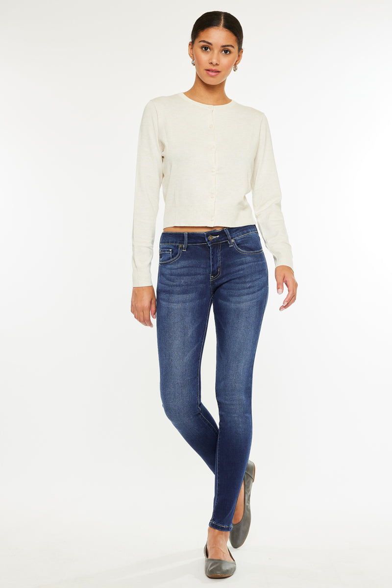 Francesca Mid Rise Super Skinny Jeans - Official Kancan USA