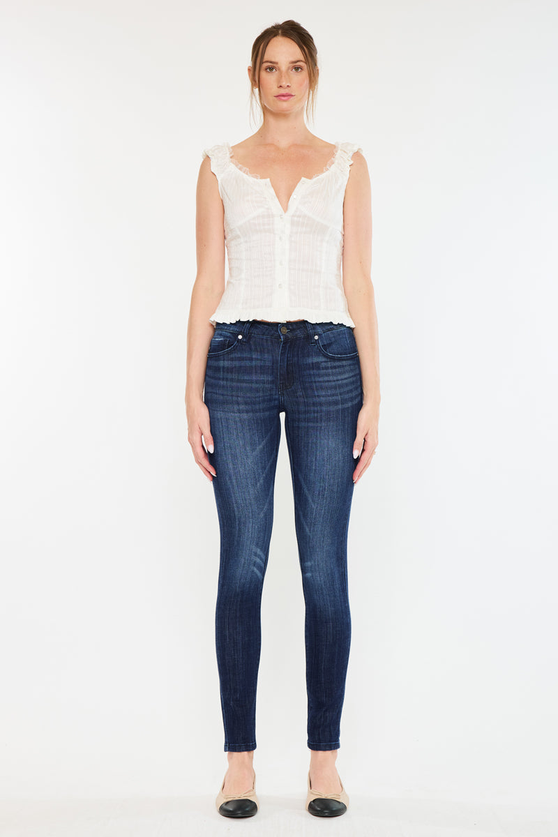 Ashlyn Mid Rise Super Skinny Jeans - Official Kancan USA