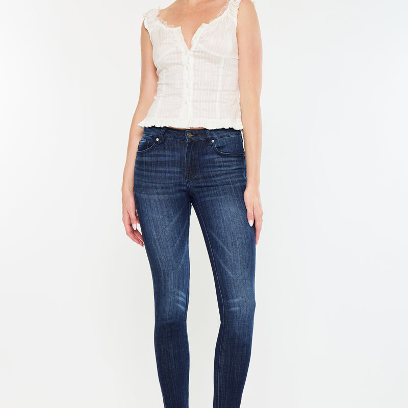 Ashlyn Mid Rise Super Skinny Jeans - Official Kancan USA