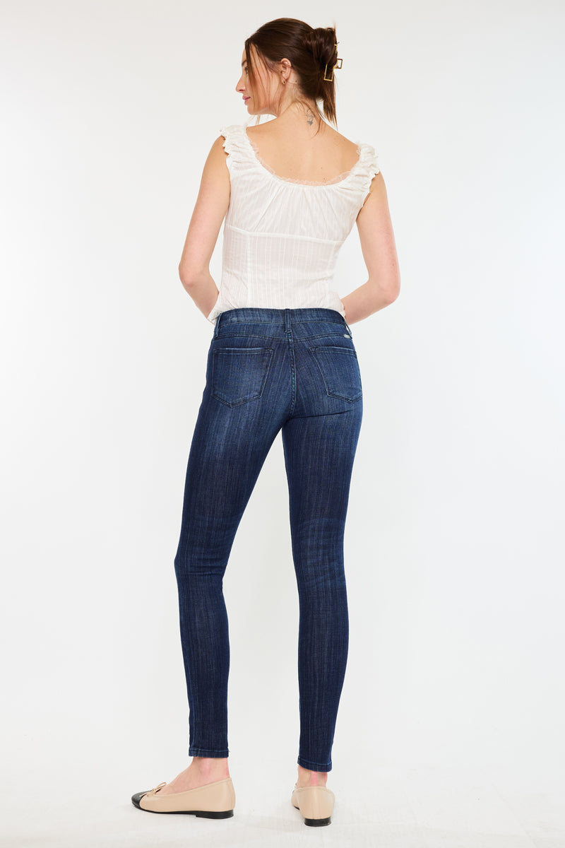 Ashlyn Mid Rise Super Skinny – Kancan USA