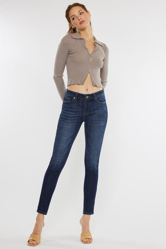 Ashlyn Mid Rise Super Skinny Jeans - Official Kancan USA