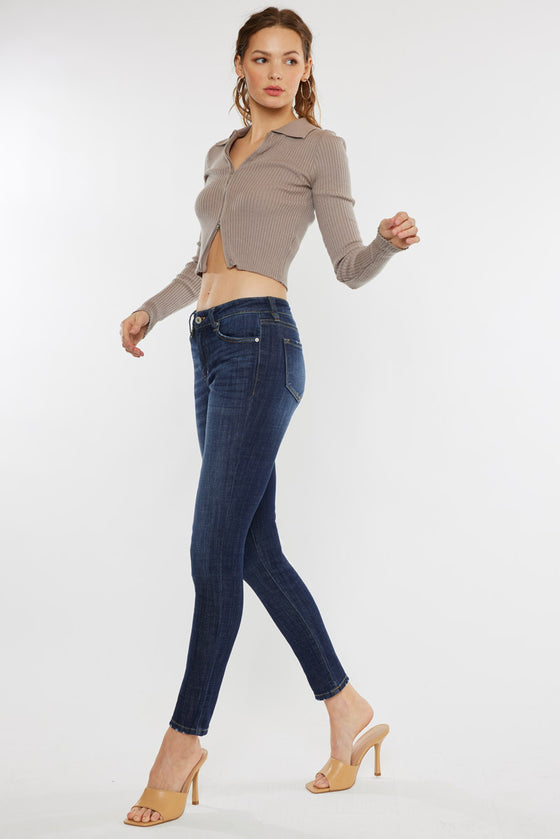 Ashlyn Mid Rise Super Skinny Jeans - Official Kancan USA