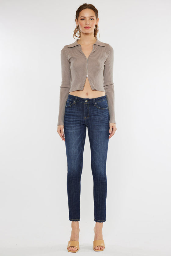 Ashlyn Mid Rise Super Skinny Jeans - Official Kancan USA