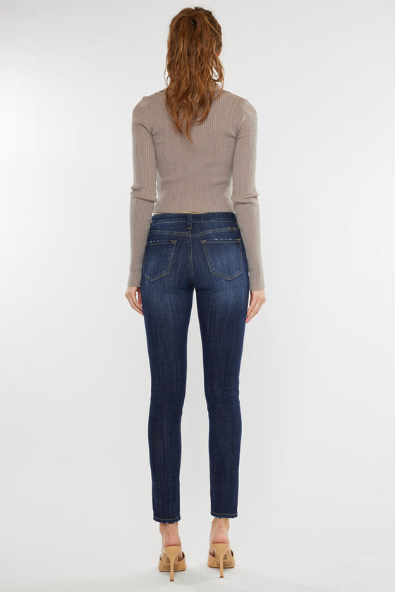 Ashlyn Mid Rise Super Skinny Jeans - Official Kancan USA