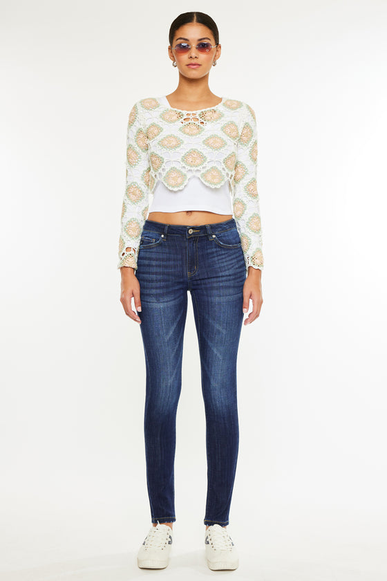 Ashlyn Mid Rise Super Skinny Jeans - Official Kancan USA
