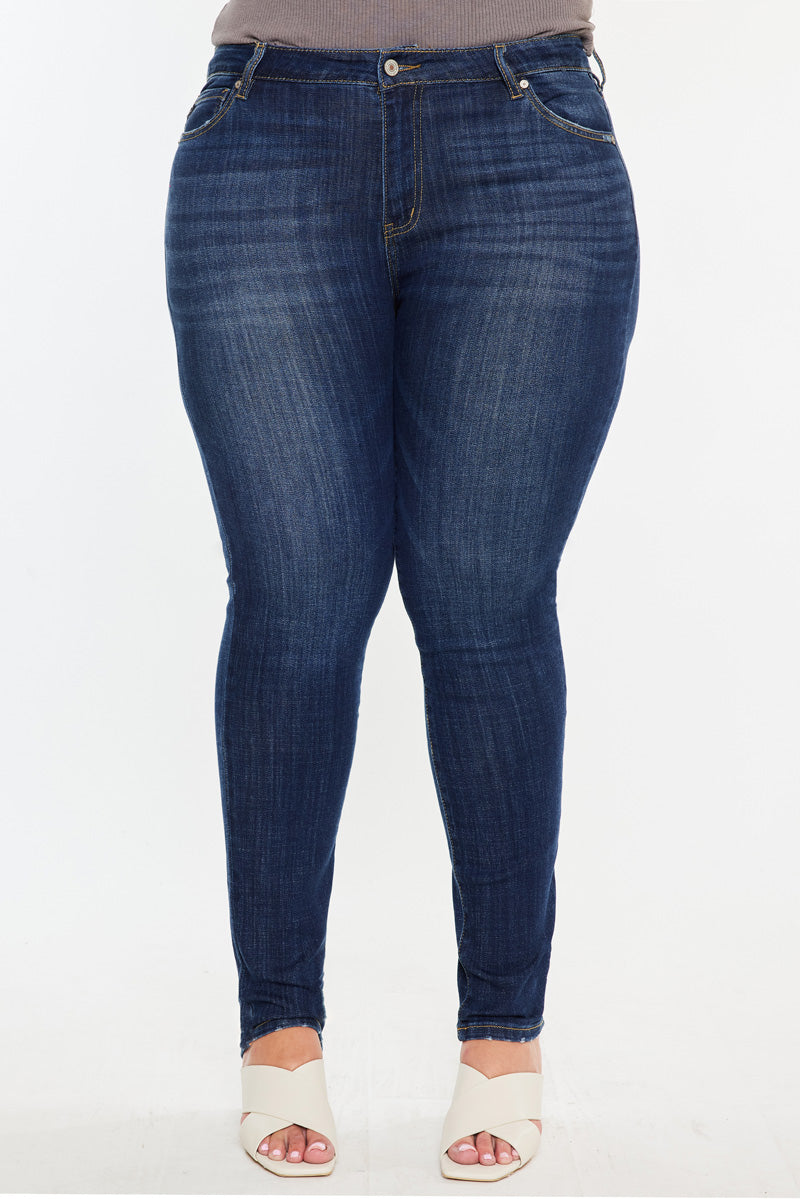 Beth High Rise Super Skinny Jeans (Plus Size) - Official Kancan USA