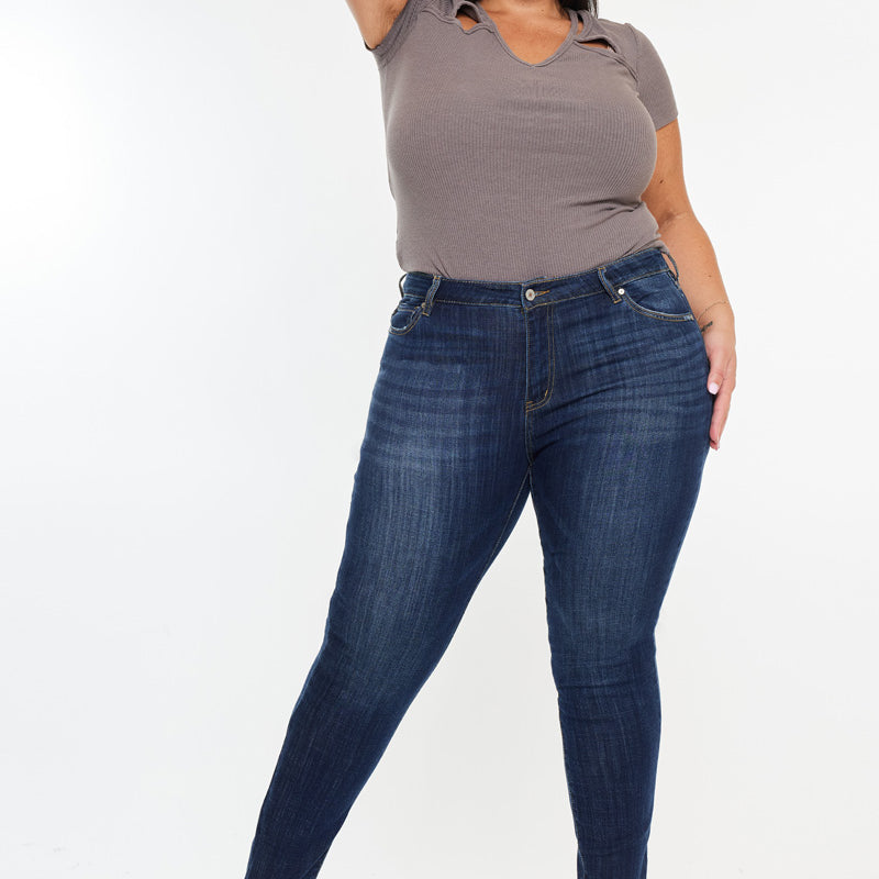 Beth High Rise Super Skinny Jeans (Plus Size) - Official Kancan USA