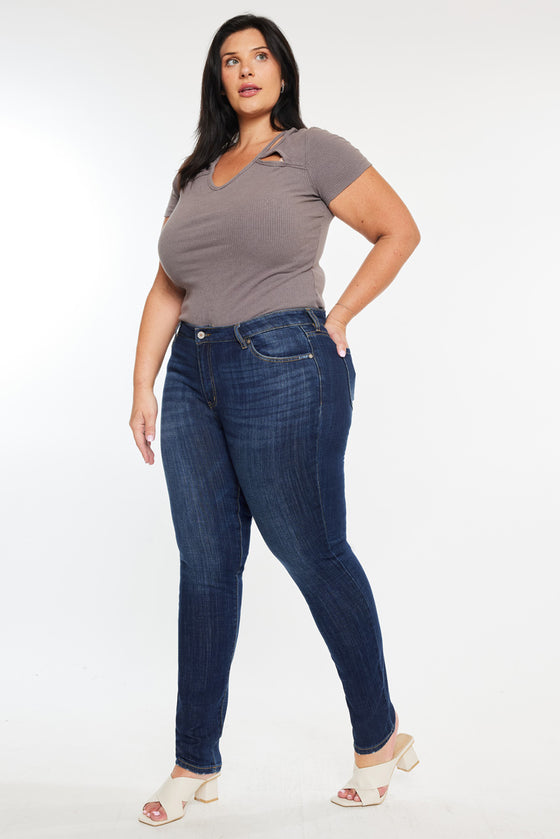 Beth High Rise Super Skinny Jeans (Plus Size) - Official Kancan USA