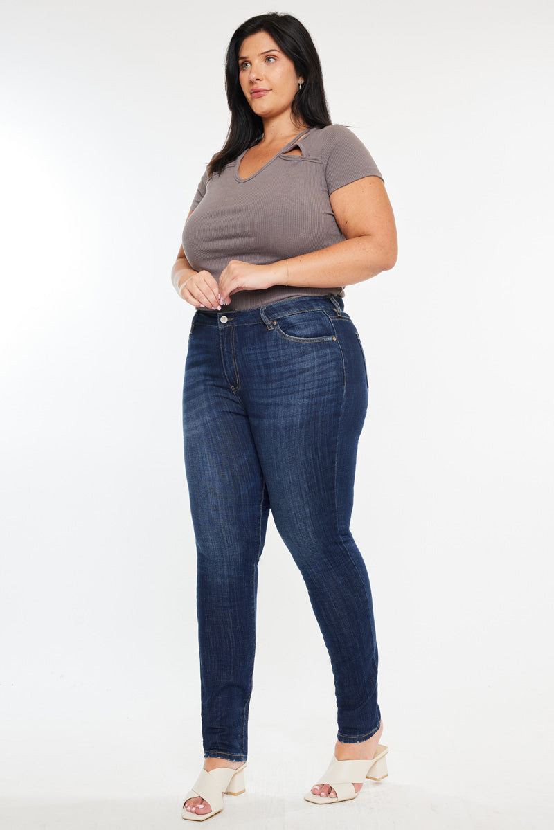 Beth High Rise Super Skinny Jeans (Plus Size) - Official Kancan USA