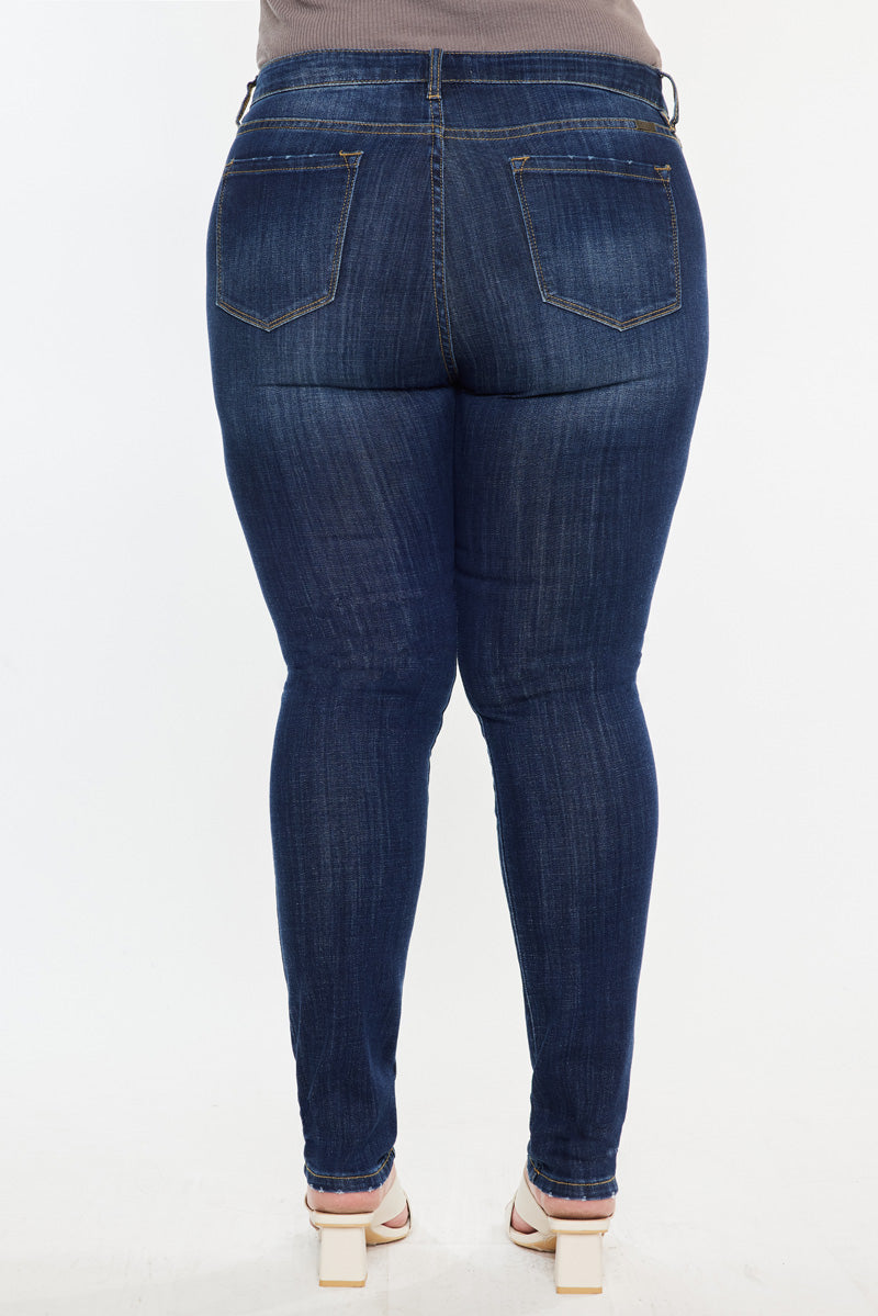 Beth High Rise Super Skinny Jeans (Plus Size) - Official Kancan USA