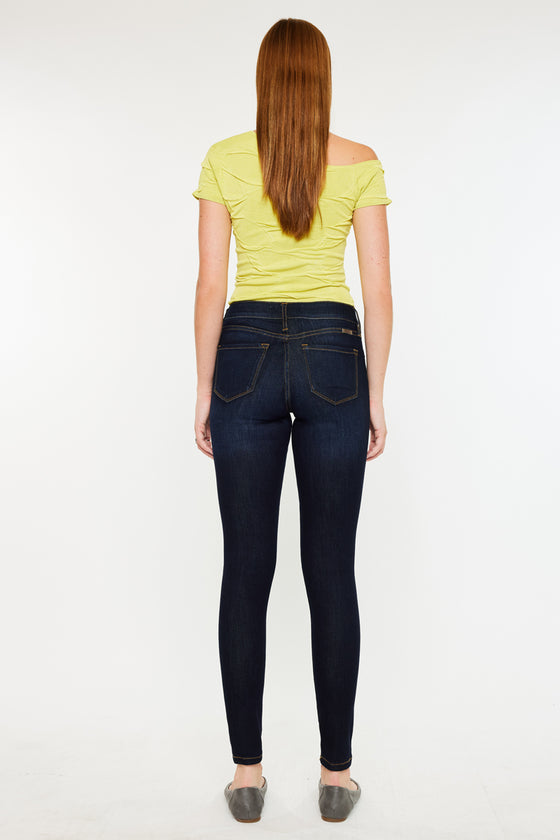 Alani Mid Rise Super Skinny Jeans