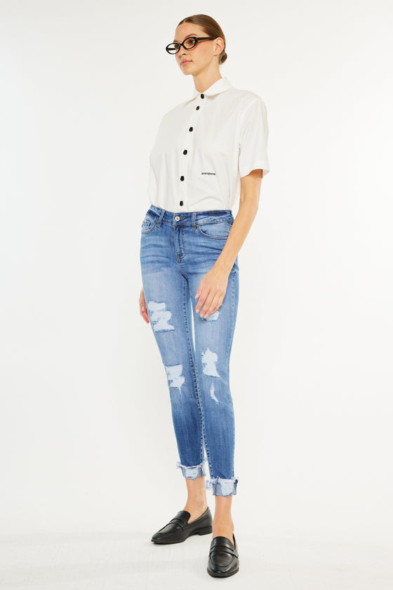 Florence Mid Rise Super Skinny Jeans - Official Kancan USA