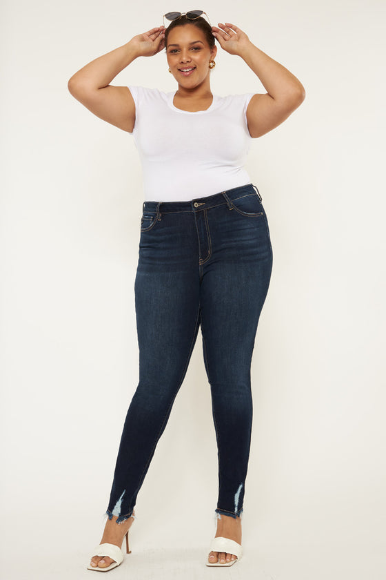 Kelen High Rise Super Skinny Jeans  (Plus Size) - Official Kancan USA