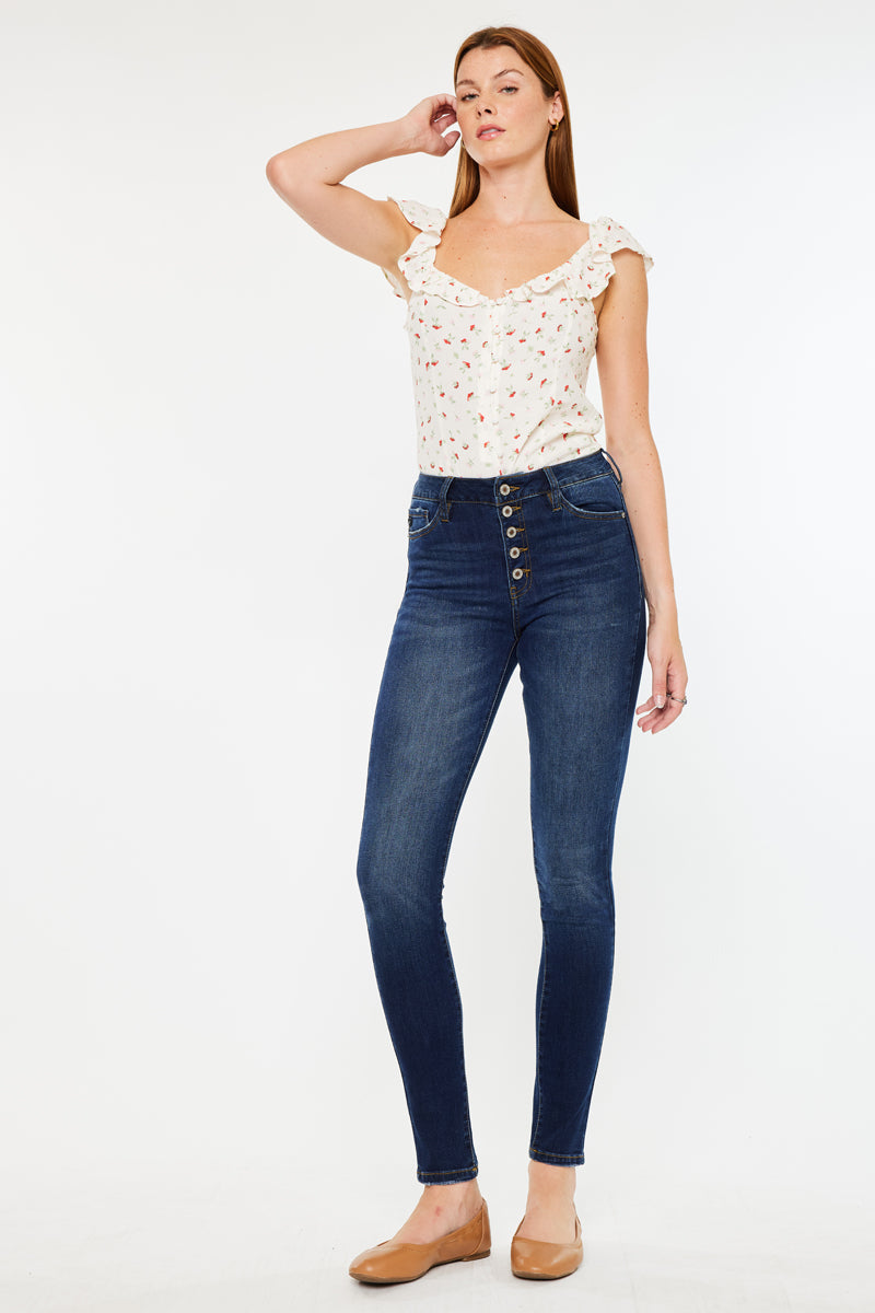 Lyla High Rise Super Skinny Jeans - Official Kancan USA
