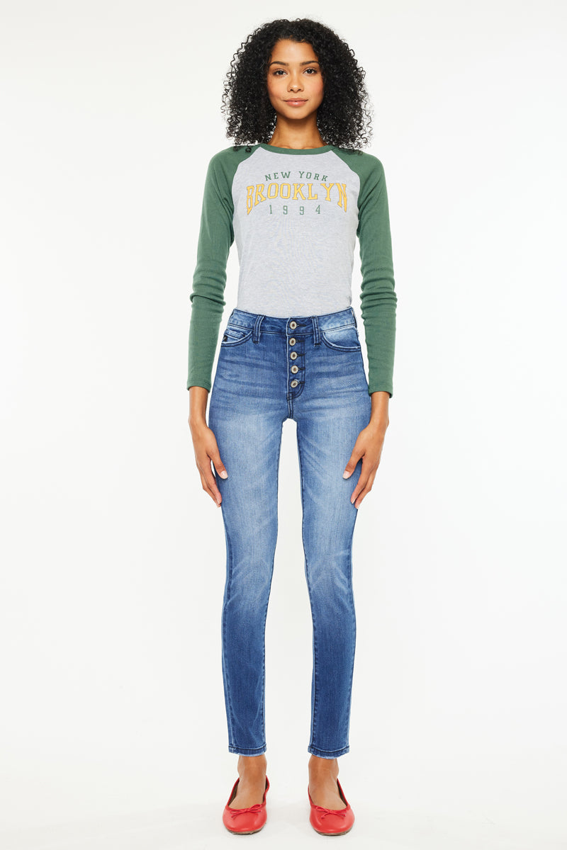 Lyla High Rise Super Skinny Jeans - Official Kancan USA