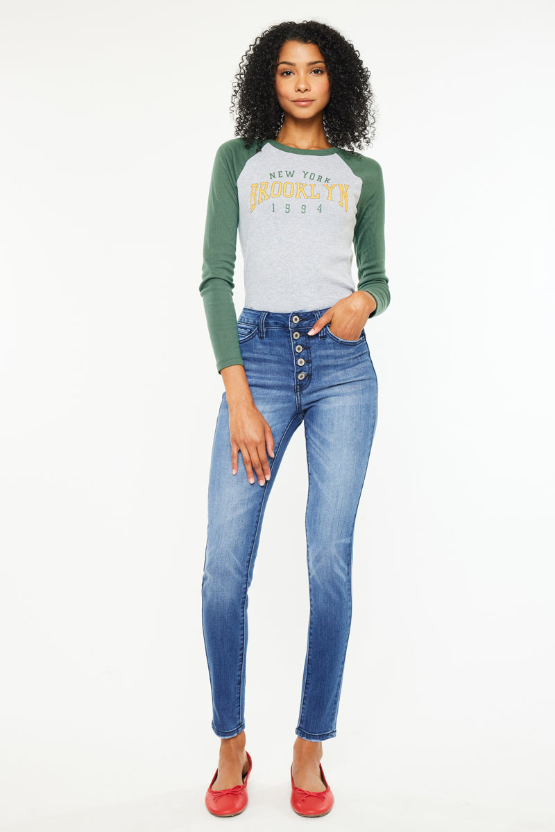 Lyla High Rise Super Skinny Jeans - Official Kancan USA