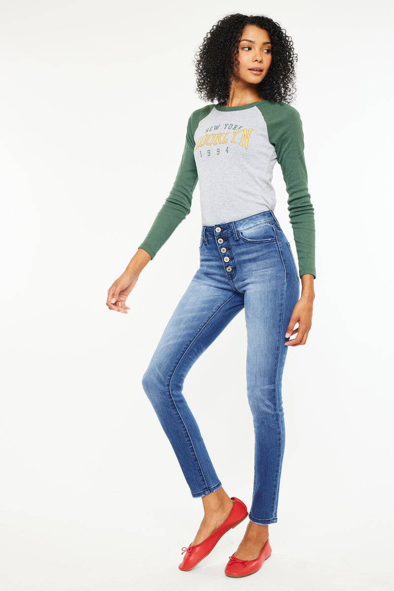 Lyla High Rise Super Skinny Jeans - Official Kancan USA