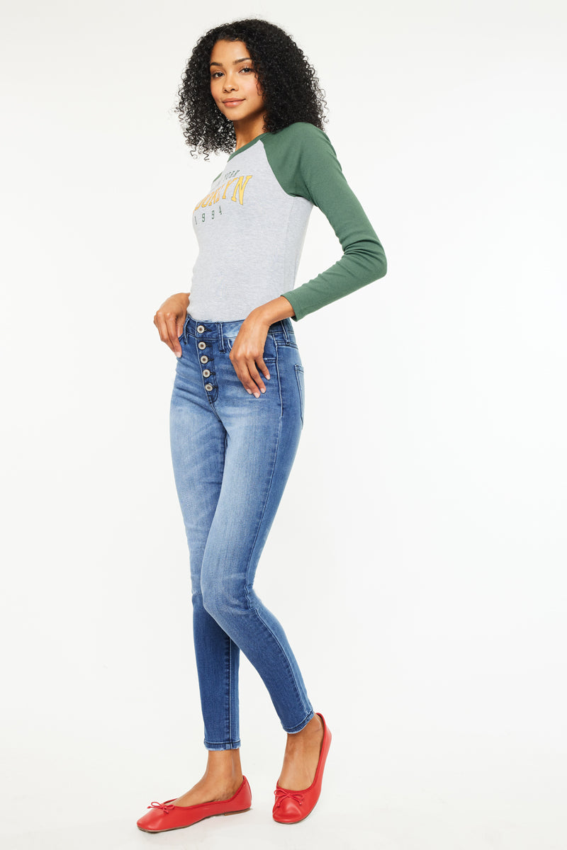 Lyla High Rise Super Skinny Jeans - Official Kancan USA