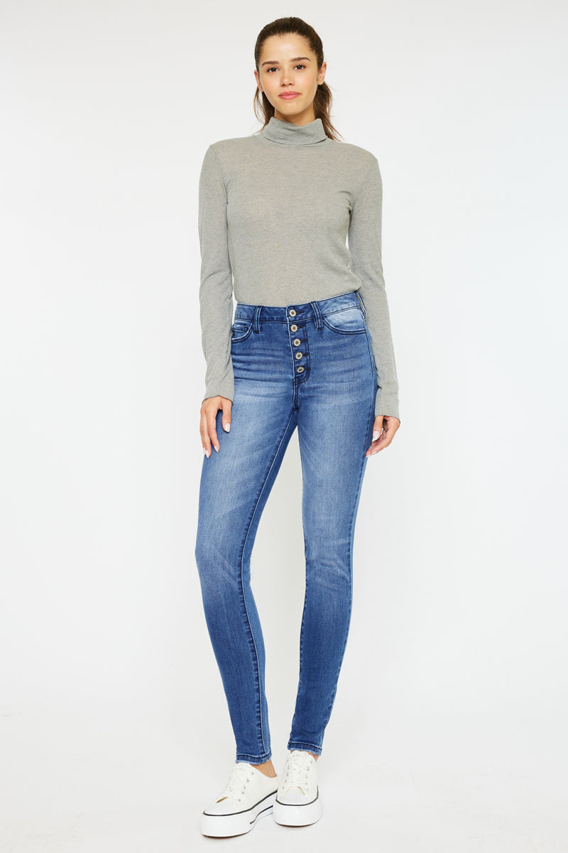 Lyla High Rise Super Skinny Jeans - Official Kancan USA